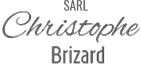 Logo SARL Christophe Brizard : Design Moderne et Élégant Logo gris de la SARL Christophe Brizard mêlant une calligraphie élégante et une typographie moderne épurée.